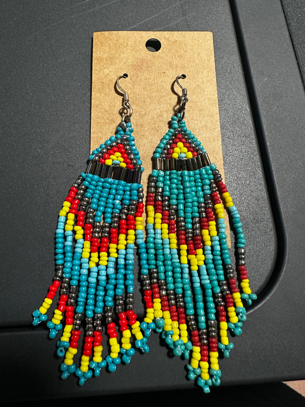 Aztec multicolor earrings