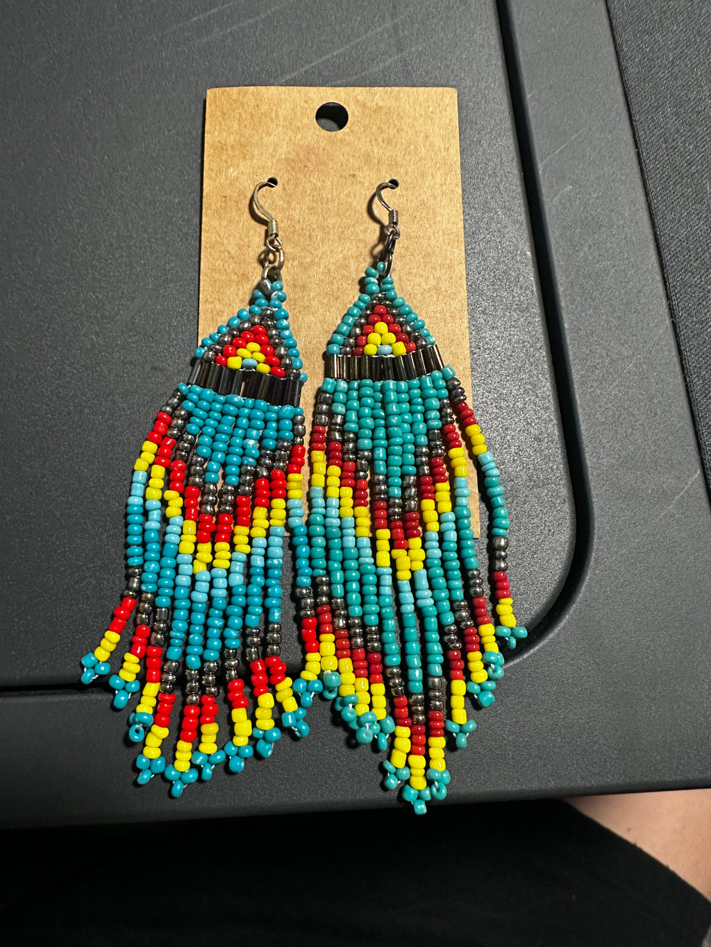 Aztec multicolor earrings